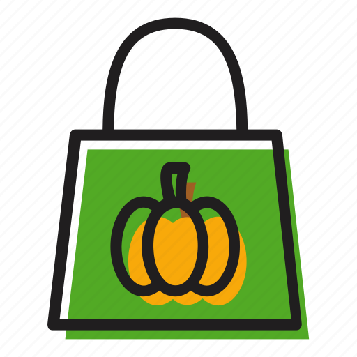 Halloween, bag, shopping, treat, pumpkin, sale, buy icon - Download on Iconfinder