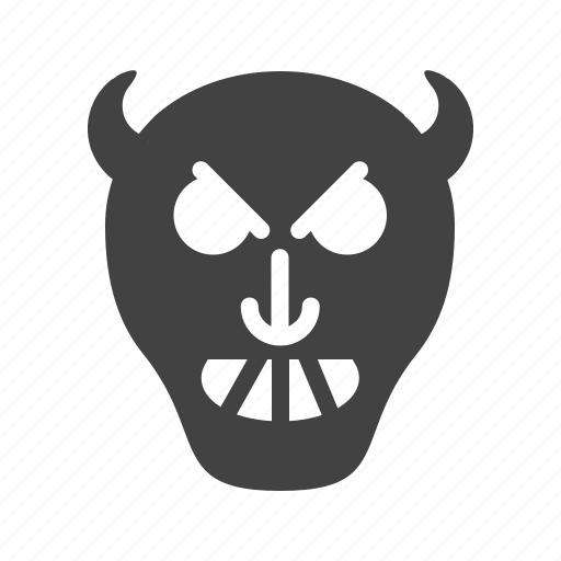 Devil, evil, face, horror, monster, skull, zombie icon - Download on Iconfinder