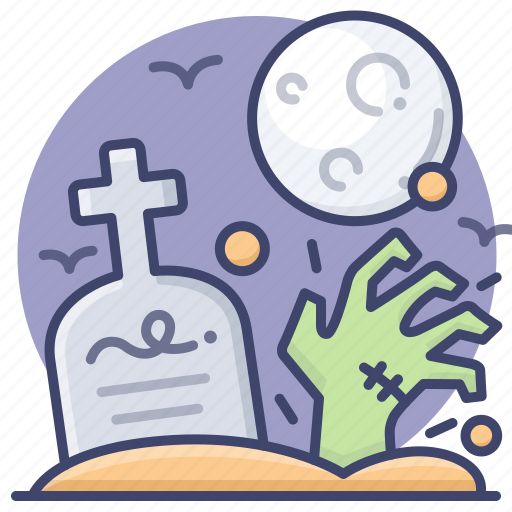 Graveyard, halloween, hand, zombie icon - Download on Iconfinder