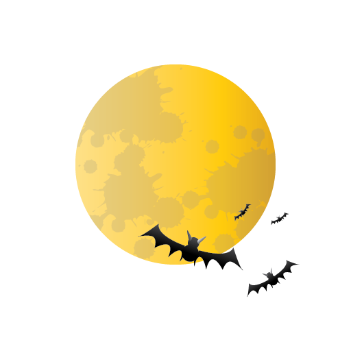 Bat, halloween, moon, scary icon - Free download