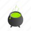 cauldron, cooking, horror, isometric, old, wicked, witchcraft 