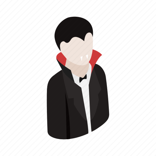 Costume, dracula, halloween, isometric, man, monster, vampire icon - Download on Iconfinder