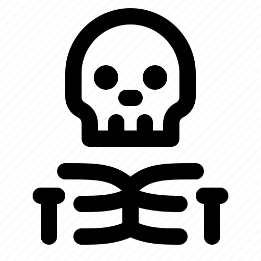 Skeleton, human, scary, spooky, dead, halloween icon - Download on Iconfinder