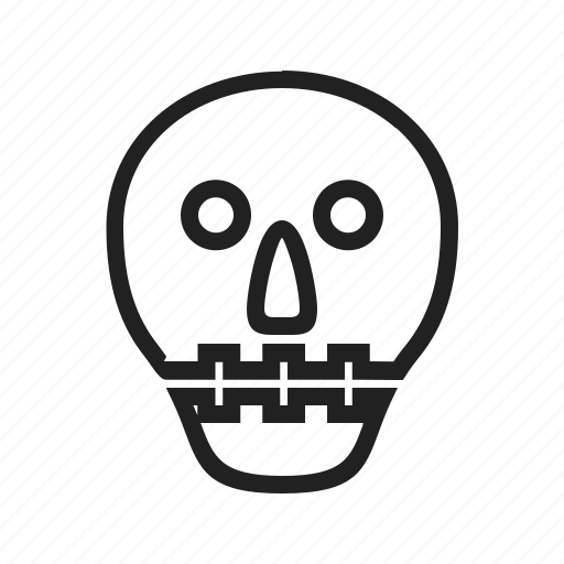 Face, head, horror, scary, skeleton, skull, teeth icon - Download on Iconfinder