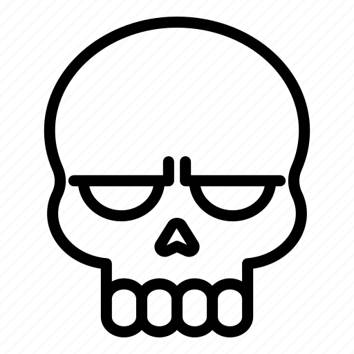 Halloween, skull, emotion, emoji, dead, death, feeling icon - Download on Iconfinder