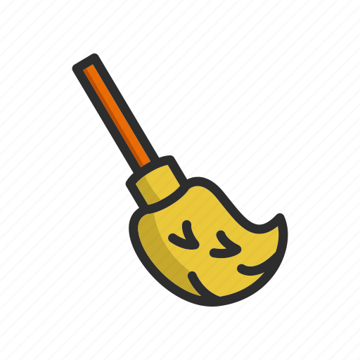 Horror, broom stick, ghost, fly, halloween, stick, witch icon - Download on Iconfinder