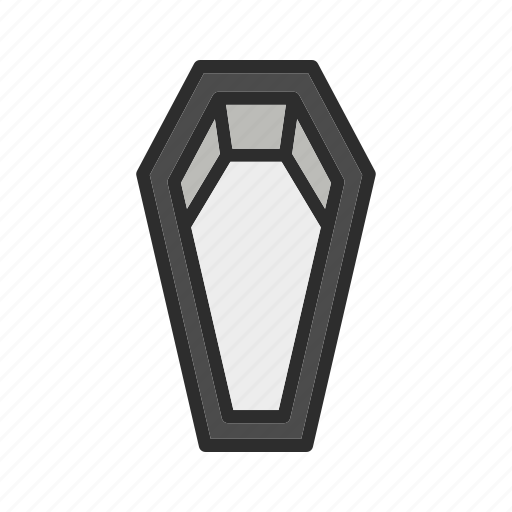 Horror, halloween, funeral, ghost, spooky, coffin, scary icon - Download on Iconfinder