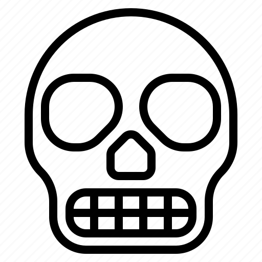 Bone, halloween, head, skeleton, skull icon - Download on Iconfinder