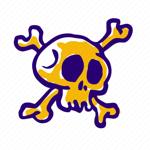 Bones, halloween, horror, scary, skeleton, skull, spooky icon - Download on Iconfinder