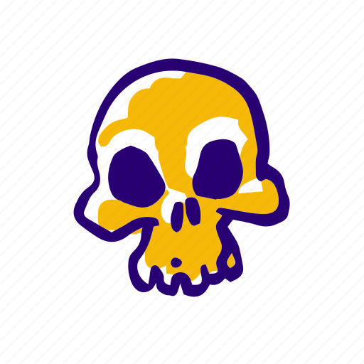 Bones, creepy, halloween, scary, skeleton, skull, spooky icon - Download on Iconfinder