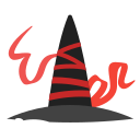 hat, holidays, witch, halloween, ribbon