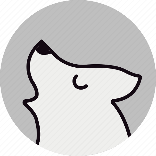 Animal, halloween, howling, scary, white wolf, wolf icon - Download on Iconfinder