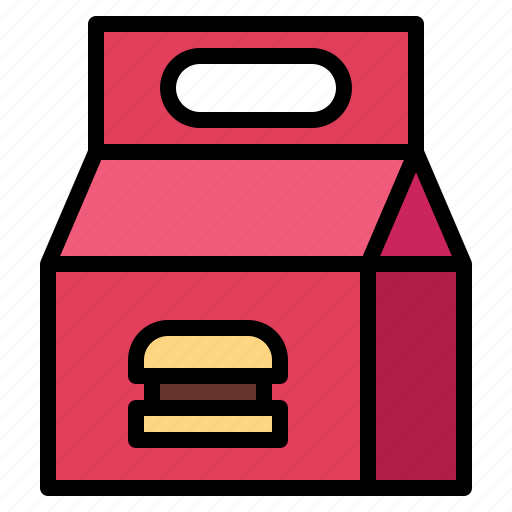 Box, burger, fast, food, hamburger icon - Download on Iconfinder