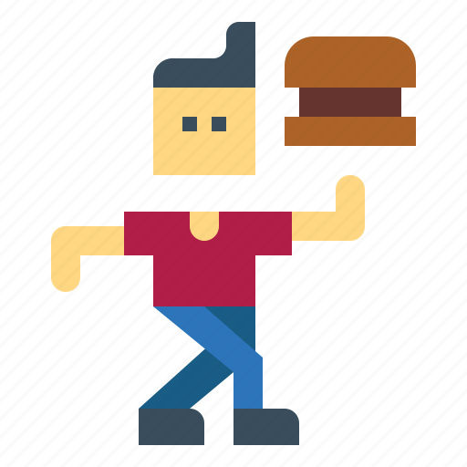 Customer, fast, food, hambuger, man icon - Download on Iconfinder