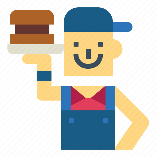 Fast, food, hambuger, man, waiter icon - Download on Iconfinder