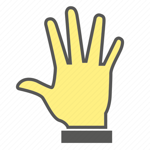 Finger, five, gesture, hand icon - Download on Iconfinder