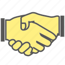 clasp, deal, finger, gesture, hand, shake hand