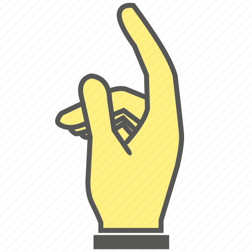 Finger, gesture, hand, index finger, touch icon - Download on Iconfinder