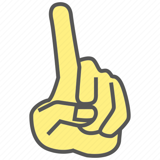 Finger, first, gesture, hand, index finger, pointing icon - Download on Iconfinder