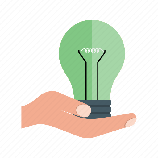 Bulb, electric, hand, hold, holding, light, lightbulb icon - Download on Iconfinder