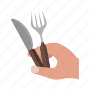 cutlery, food, fork, knife, meal, plate, spoon