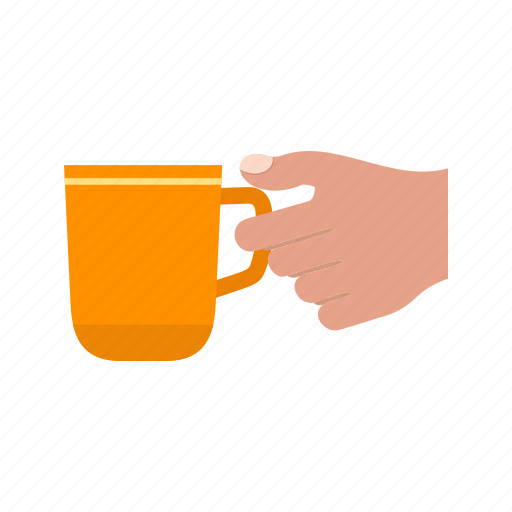 Breakfast, coffee, cup, hand, holding, hot, mug icon - Download on Iconfinder