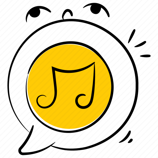 Music, song send, music message, melody, song illustration - Download on Iconfinder