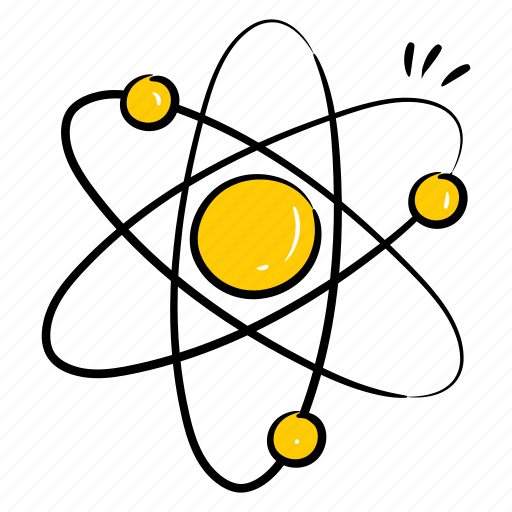 Atom, science, particle, atomic structure, molecular structure illustration - Download on Iconfinder
