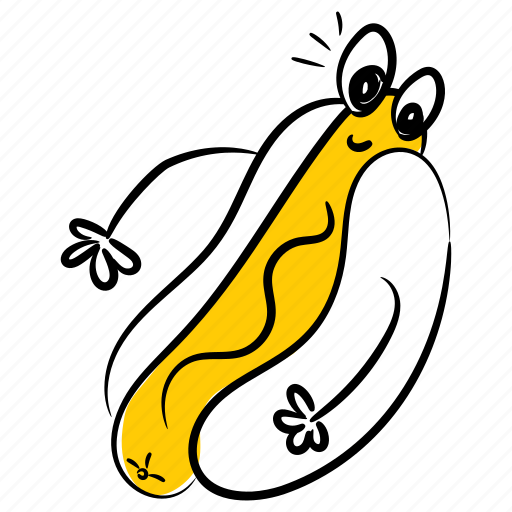 Wiener, hot dog, frankfurter, wienerwurst, sausage illustration - Download on Iconfinder