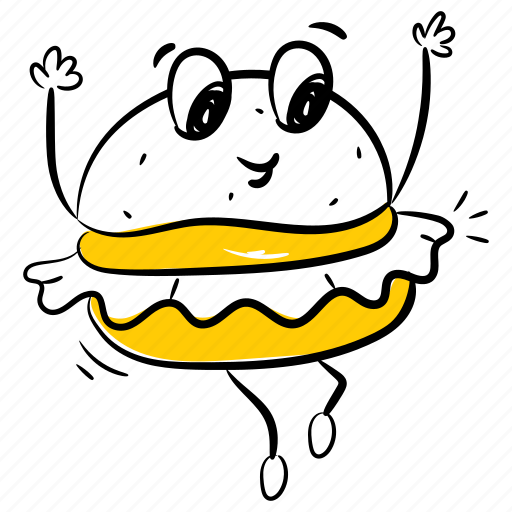 Fast food, burger, hamburger, cheeseburger, meal illustration - Download on Iconfinder