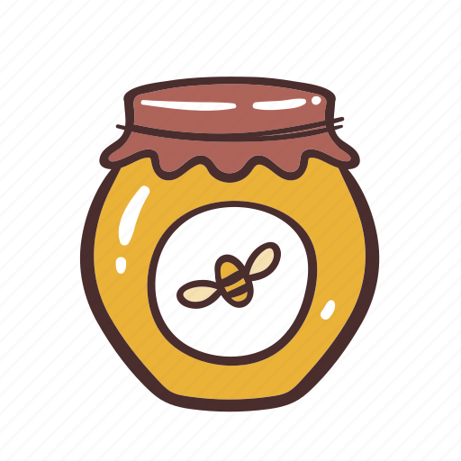 Honey, jar, bottle, food, ingredient, cooking, bee icon - Download on Iconfinder