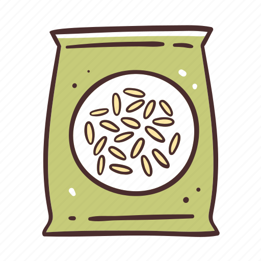 Rice, sack, cooking, food, ingredient, cereal icon - Download on Iconfinder