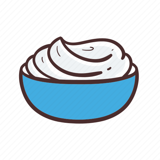 Sour cream, food, cooking, ingredient, dairy icon - Download on Iconfinder