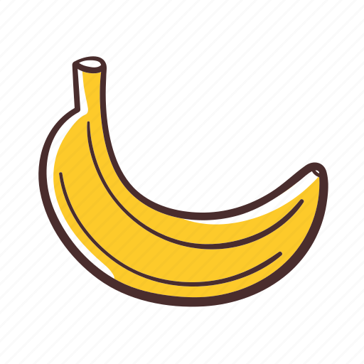 Banana, fruit, food, healthy, organic, sweet icon - Download on Iconfinder