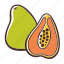 papaya, fruit, food, healthy, organic, tropical 