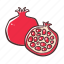 pomegranate, fruit, food, healthy, organic
