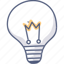 asset, bulb, idea, electricity, light, think