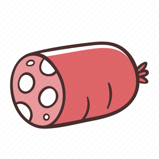 Mortadella, meat, food, cooking, meat product icon - Download on Iconfinder