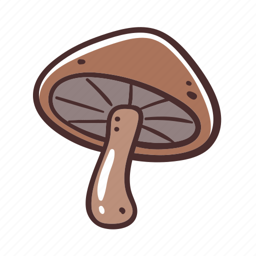 Shiitake, mushroom, food, cooking, fungus, fungi icon - Download on Iconfinder