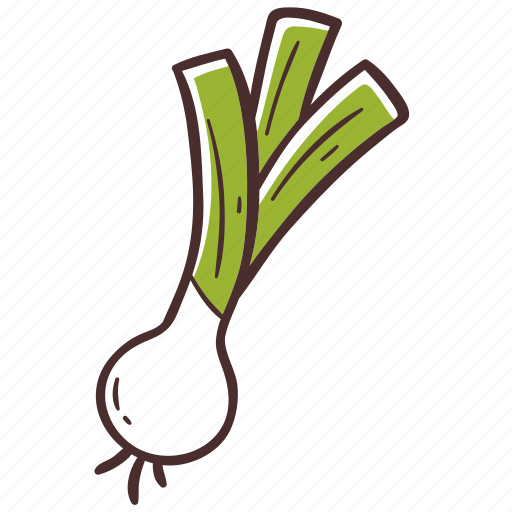 Spring onion, food, vegetable, cooking icon - Download on Iconfinder