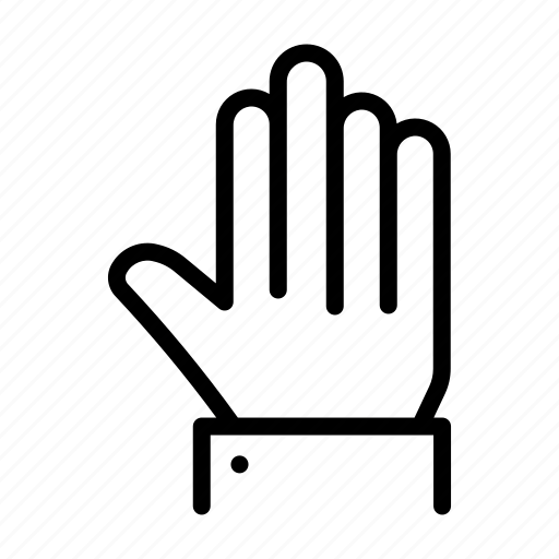 Stop, hand, fingers, gesture, five icon - Download on Iconfinder
