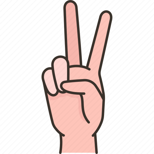 Peace, victory, pacifist, fingers, gesture icon - Download on Iconfinder