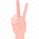 peace, victory, pacifist, fingers, gesture
