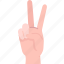 peace, victory, pacifist, fingers, gesture 