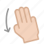 device, fingers, gesture, line icon, tap, touch, ux 