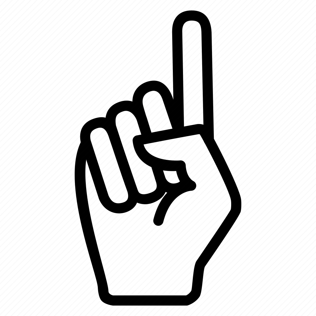 Finger, gesture, hand, index, up icon - Download on Iconfinder