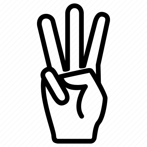 SVG Hand Middle Finger