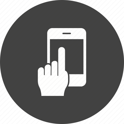 Call, cell, device, hand, internet, mobile, phone icon - Download on Iconfinder