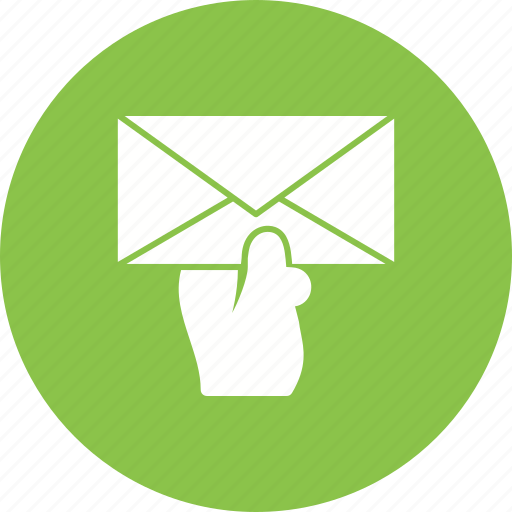 Card, envelope, hand, holding, letter, mail, postman icon - Download on Iconfinder