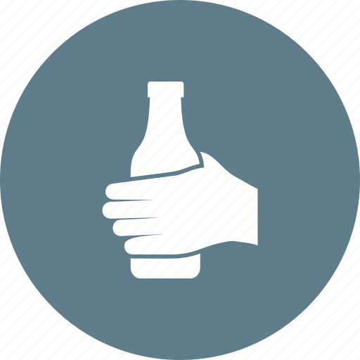 Bottle, cup, hand, holding, juice, mug, water icon - Download on Iconfinder